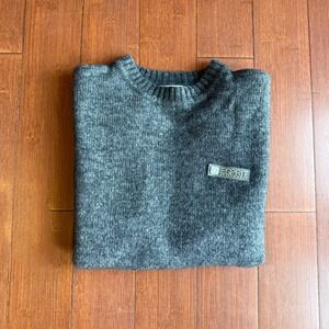 Esprit Sportswear Mens Crew‎ Neck Sweater Dark Gray Melange Wool Blend Size M